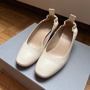 Everlane day heels leather shoes in white